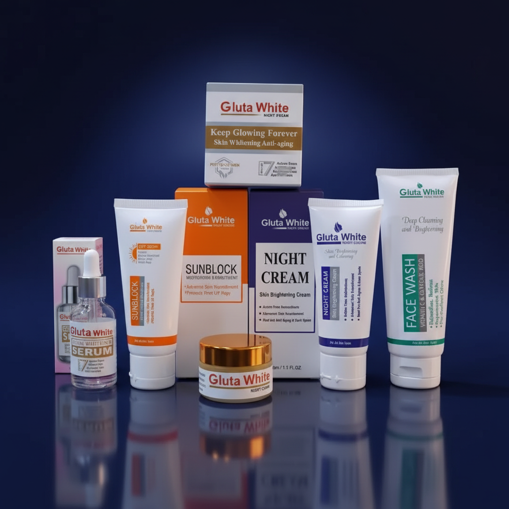 Branded Anti Aging Gluta White Face Whitening Kit